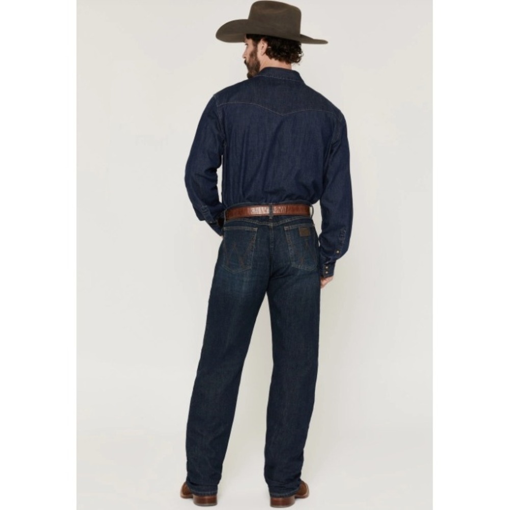Wrangler 20X Competition 01 Mens Relaxed Fit Bootcut Jeans Dark Wash 42x30 NEW